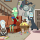 A scene from Solar Opposites. Tag yourself, I’m the blob on the end table.